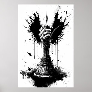 Une Main Tournante Possède Une Poster Légendaire D