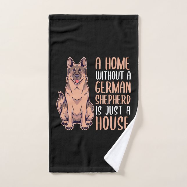 Une Maison Sans Berger Allemand Est Une Maison (Serviette à main)