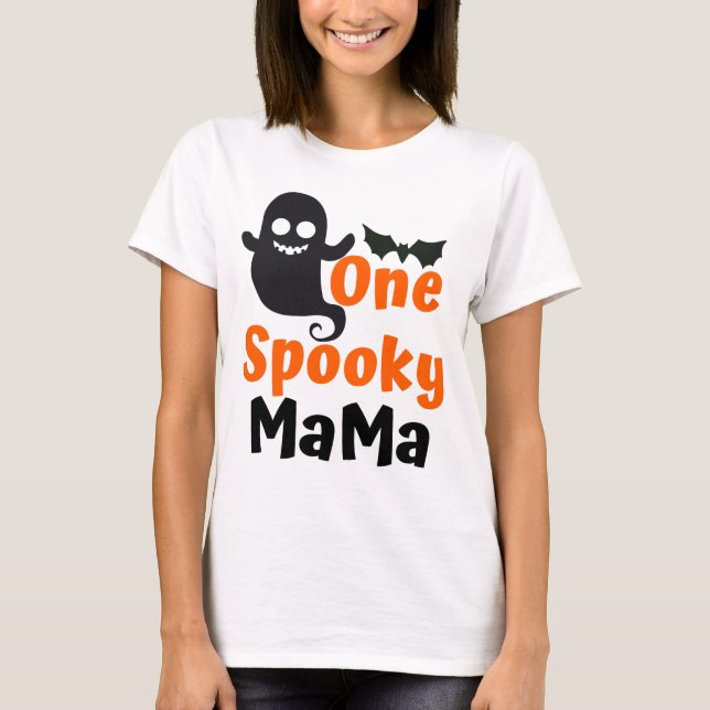 Une maman Éffrayante, T-shirt femme d'Halloween (Devant)