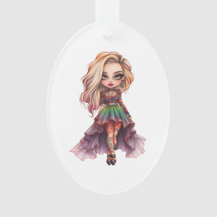 Une mignonne fille Halloween collection de design 