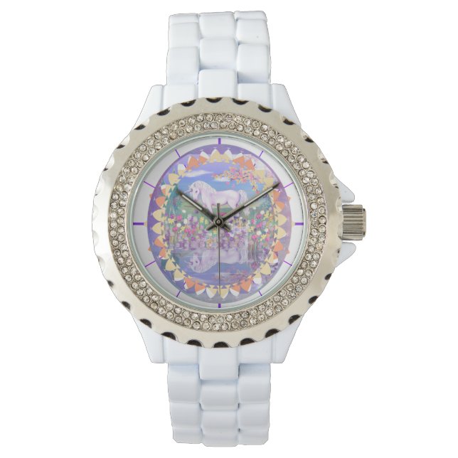 Une montre paradisiaque violette (devant)