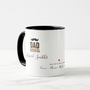 Une Mug pour le meilleur papa jamais, avec amour..