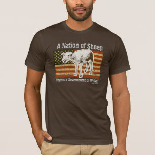 Une nation de T-shirt de moutons