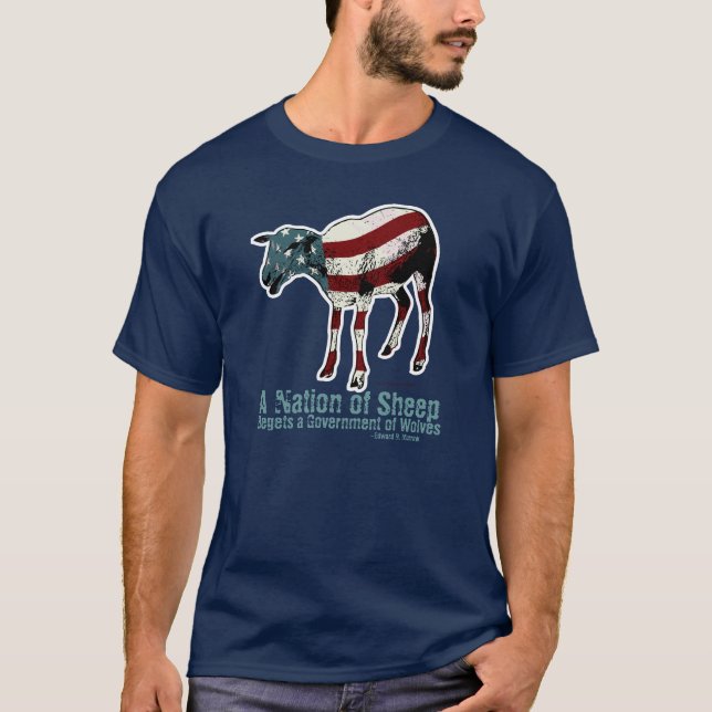 Une nation de T-shirt de moutons (Devant)