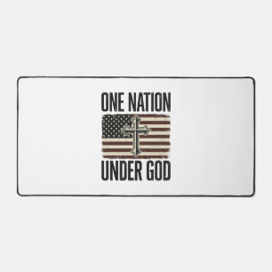 Une nation sous Dieu croix patriotique