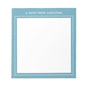 Une note de la papeterie personnalisée Bloc-notes