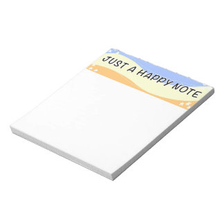 Une note heureuse - bloc-notes