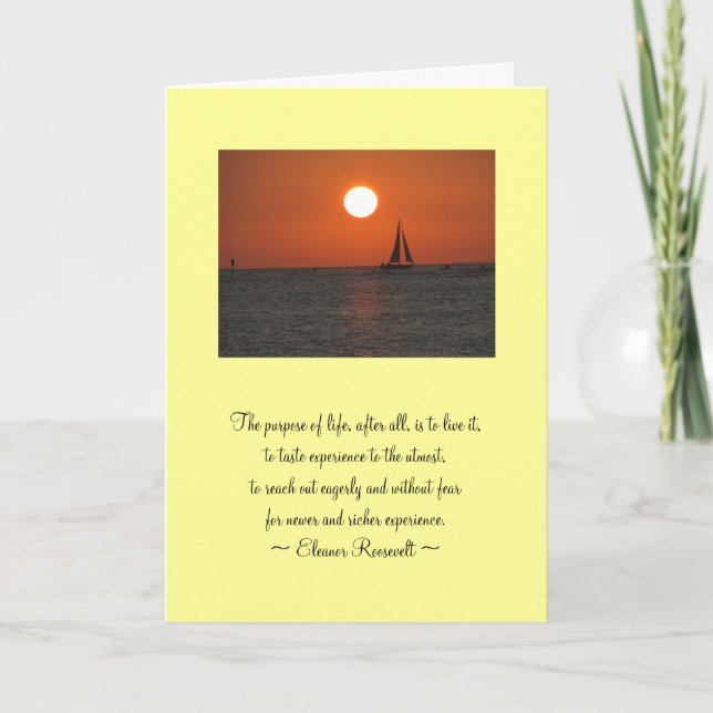 Une nouvelle aventure commence - Carte d'adieu (Devant)