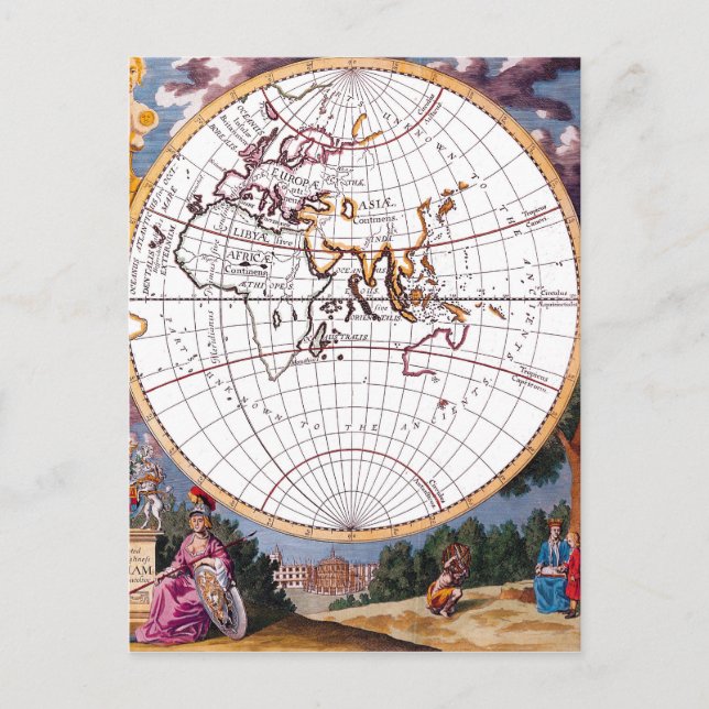 Une Nouvelle Carte De La Carte Postale Terraquée G (Devant)