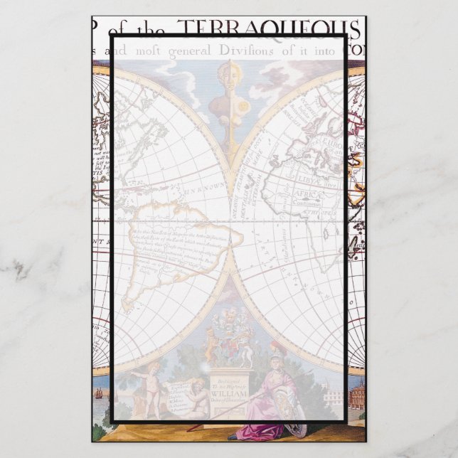 Une Nouvelle Carte De La Papeterie Terraqueuse Glo (Devant)