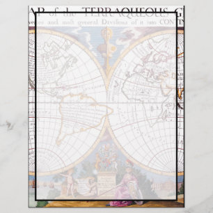 Une Nouvelle Carte De La Tête De Lettres Terraqueu
