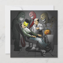Une nuit d'Halloween chez le dentiste Carte