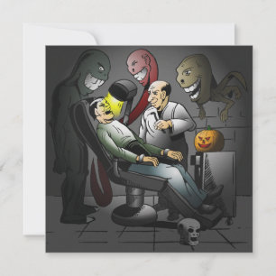 Une nuit d'Halloween chez le dentiste Carte