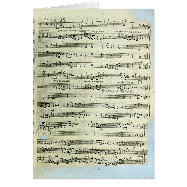 Une page d'une des seules deux copies (Devant)