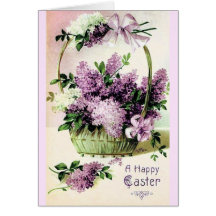 Une Pâques heureuse ... Carte Pâques vintage