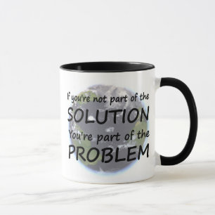 Une partie de la tasse de solution