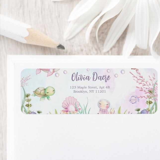 Une perle est en route - Étiquettes d'adresse de r (Créateur téléchargé)