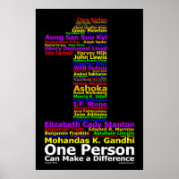 Une personne peut faire une différence ( Poster )