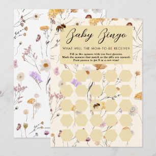 Une petite carte de bingo pour bébé Baby shower mi