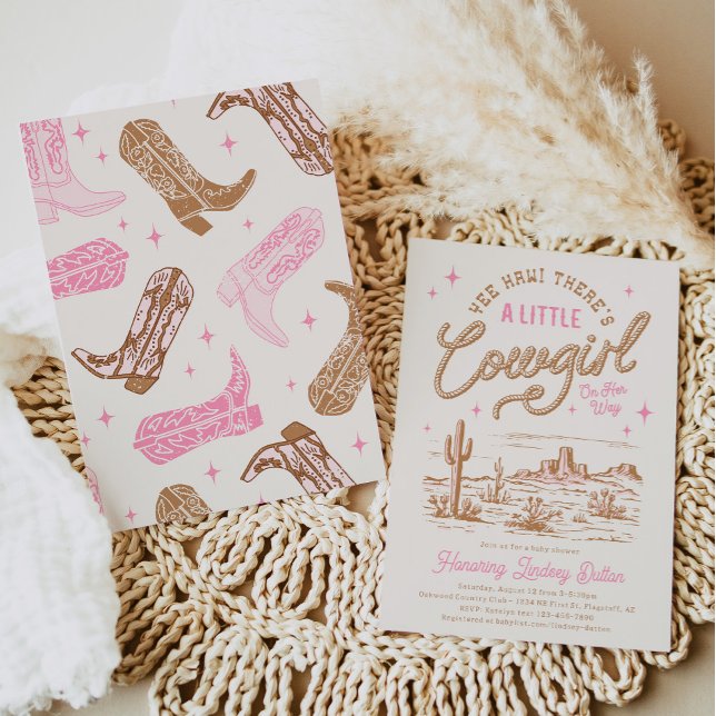 Une petite fille Baby shower Invitation (Créateur téléchargé)