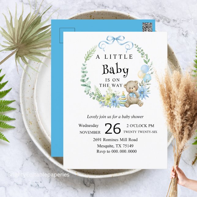Une petite invitation au baby shower (Créateur téléchargé)