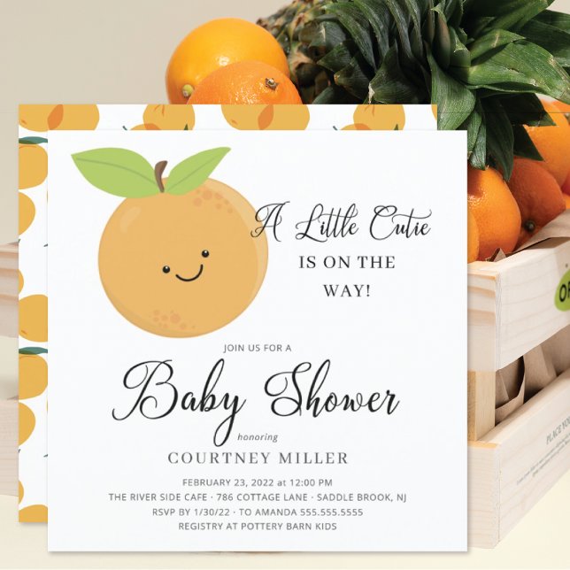 Une petite invitation au Baby shower Cutie (Créateur téléchargé)