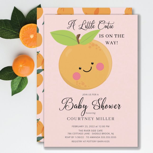 Une petite invitation au Baby shower Cutie (Créateur téléchargé)