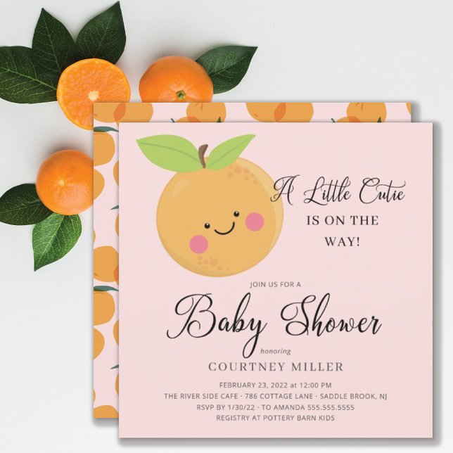 Une petite invitation au Baby shower Cutie (Créateur téléchargé)