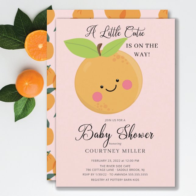 Une petite invitation au Baby shower Cutie (Créateur téléchargé)