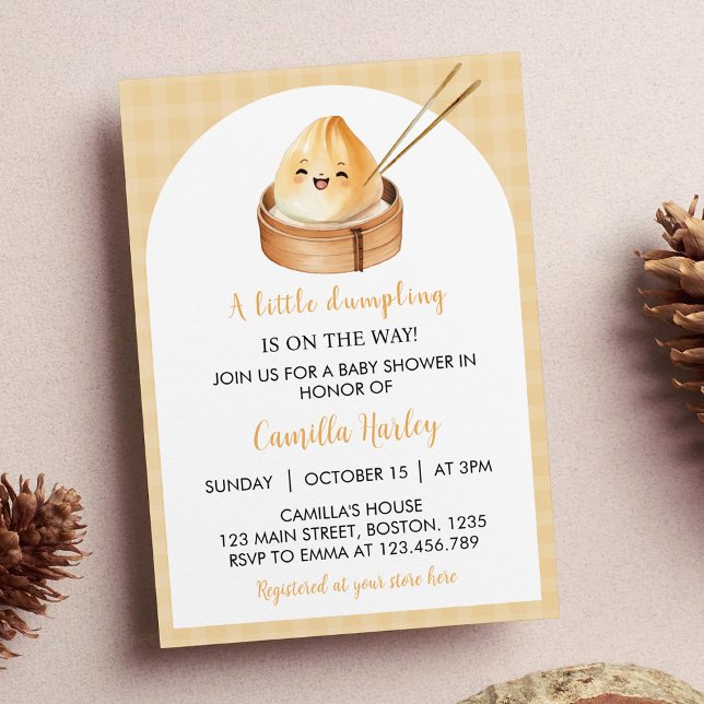 Une Petite Invitation De Baby shower En Doublure (Créateur téléchargé)
