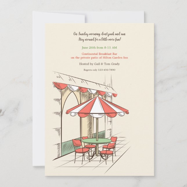 Une petite invitation de café (Devant)