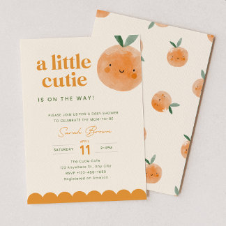 Une petite mignonne est en route Invitation Baby S