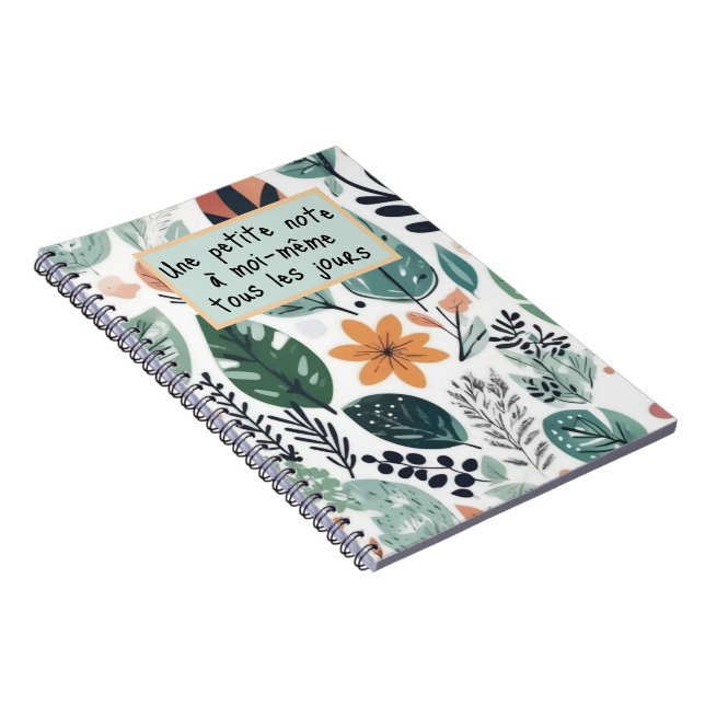 Une petite note à moi même...Spiral Foto Notebook Notizblock (Rechte Seite)