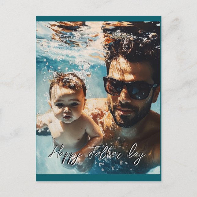 Une photo personnalisée de la carte postale du pèr (Devant)