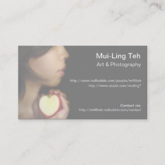 Une pièce de ma carte de commerce