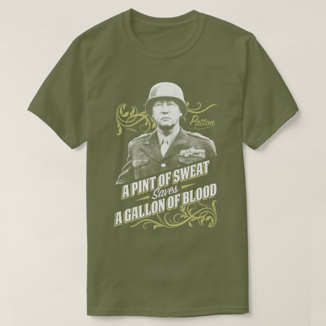 Une pinte de T-shirt militaire d'histoire des USA (Design devant)