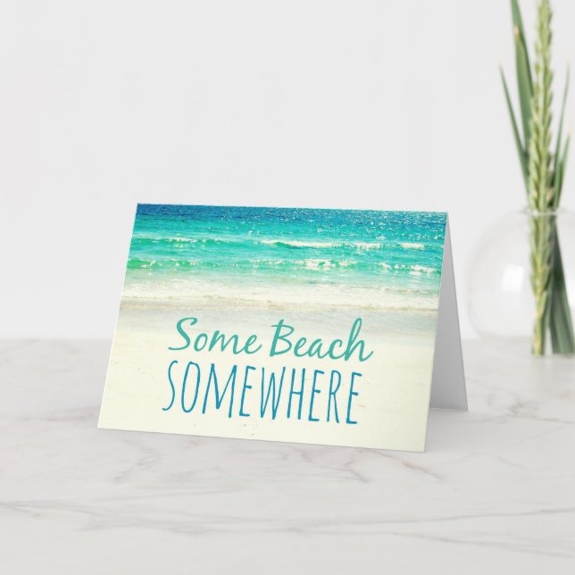 Une Plage Quelque Peu Carte photo (Devant)
