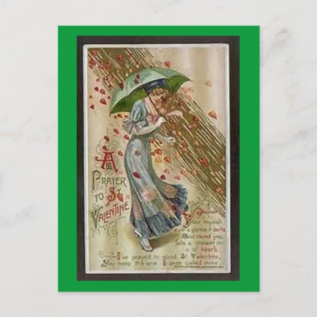 Une prière à la carte postale de St Valentine (Devant)