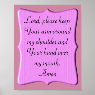 Une prière - affiche artistique