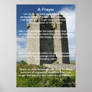 Une Prière Dans Un Château Affiches