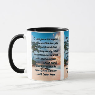Une prière de repentance Mug à deux tons