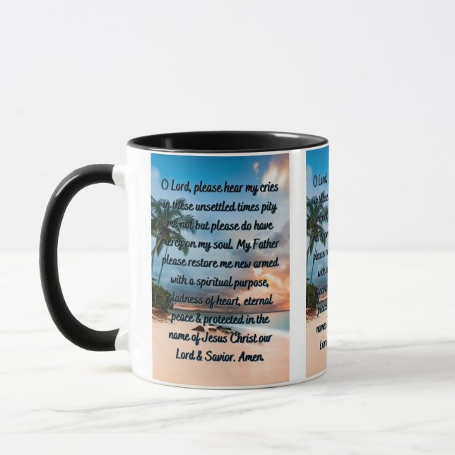 Une prière de repentance Mug à deux tons (Gauche)