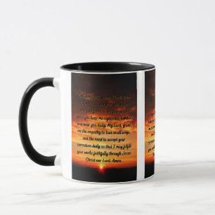 Une prière du matin quotidienne Mug à deux tons