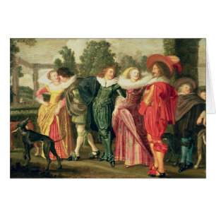 Une promenade dans le jardin, c.1623