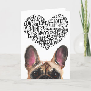Une Saint-Valentin de votre carte French Bulldog