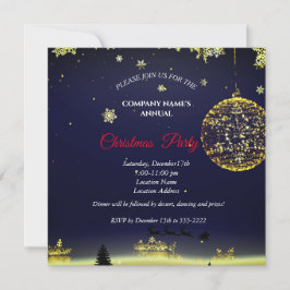 Une simple et élégante invitation à la fête de Noë