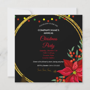 Une simple et élégante invitation à la fête de Noë