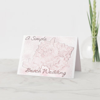 Une Simple Invitation De Mariage De Plage