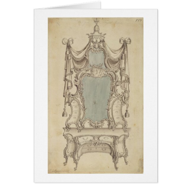 Une table de "Toylet", du Cabinet Direc d'un (Devant)