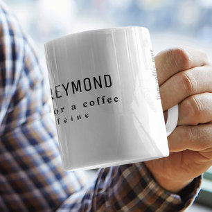 une tasse à café blanc simple et agréable, avec no